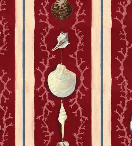 Coquillage Wallpaper by MINDTHEGAP Samba Red Coquillage Wallpaper by MINDTHEGAP Samba Red