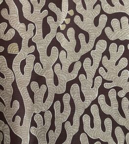 Coral Fabric by Josephine Munsey Purple Brown Coral Fabric by Josephine Munsey Purple Brown