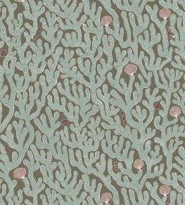 Coral Wallpaper by Josephine Munsey Osney Blue Coral Wallpaper by Josephine Munsey Osney Blue