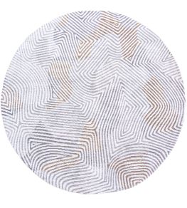 Coral Round Rug by Louis De Poortere Oyster White