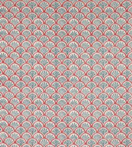 Coralli Fabric by Jane Churchill Blue/Red Coralli Fabric by Jane Churchill Blue/Red