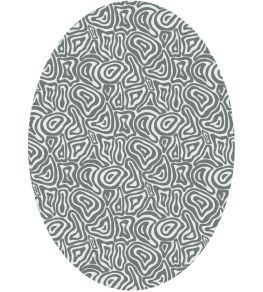 Coralia Oval Rug by William Yeoward Silver