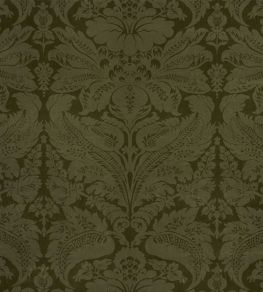 Cordwain Velvet Fabric by Schumacher Olive Cordwain Velvet Fabric by Schumacher Olive