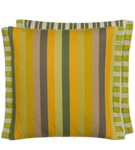Cork Street Stripe Cushion 43 x 43cm by Designers Guild Natural