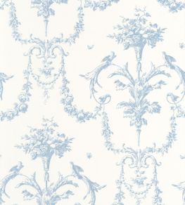 Corne D'Abondance Wallpaper by Casadeco Bleu Faience Corne D'Abondance Wallpaper by Casadeco Bleu Faience