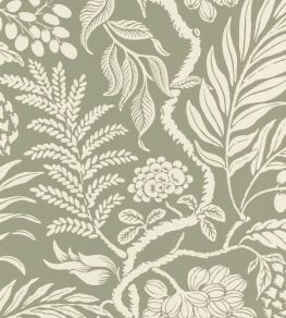 Cornucopia Wallpaper by Langelid Von Bromssen Khaki Cornucopia Wallpaper by Langelid Von Bromssen Khaki