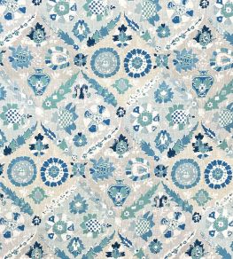 Cornucopia Fabric by Madeaux 04 Ionian Sea Cornucopia Fabric by Madeaux 04 Ionian Sea