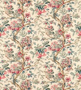 Coromandel Print Fabric by Zoffany Indigo Coromandel Print Fabric by Zoffany Indigo