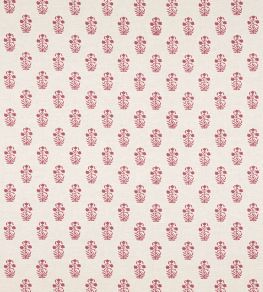 Corwin Fabric by Thibaut Raspberry on Natural