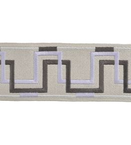 Cosimo Embroidered Braid 66mm Trimming by Houles Ardesia Cosimo Embroidered Braid 66mm Trimming by Houles Ardesia