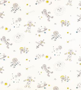 Cosmic Cats Fabric by Villa Nova Blue Cosmic Cats Fabric by Villa Nova Blue