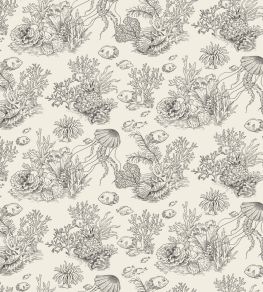 Cote Sauvage Wallpaper by Casadeco Noir Fusain Cote Sauvage Wallpaper by Casadeco Noir Fusain