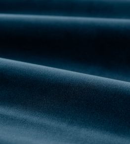 Cotton Velvet Performance Fabric by Zoffany Mazarine Blue Cotton Velvet Performance Fabric by Zoffany Mazarine Blue
