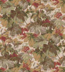 Country Walk Wallpaper by Mulberry Home Red/Green Country Walk Wallpaper by Mulberry Home Red/Green