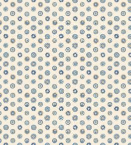Court Buttons Wallpaper by GP & J Baker Blue Court Buttons Wallpaper by GP & J Baker Blue