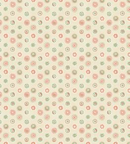 Court Buttons Wallpaper by GP & J Baker Pink/Green Court Buttons Wallpaper by GP & J Baker Pink/Green