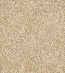 Courtney Damask Fabric by Sanderson Sepia Courtney Damask Fabric by Sanderson Sepia