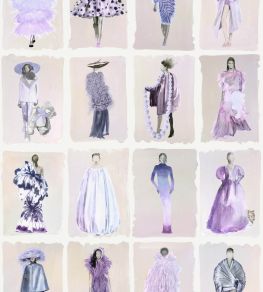 Couture Carousel Pearl Wallpaper by Cole & Son Lavender Pearl Couture Carousel Pearl Wallpaper by Cole & Son Lavender Pearl