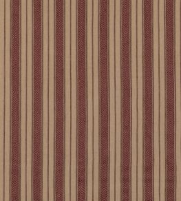 Cowdray Stripe Fabric by Mulberry Home Plum