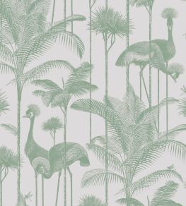 Crane Fonda Wallpaper by Divine Savages Palm Green Crane Fonda Wallpaper by Divine Savages Palm Green