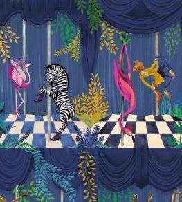 Creature Club Wallpaper by Brand McKenzie Blue Velvet Creature Club Wallpaper by Brand McKenzie Blue Velvet