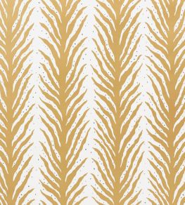 Creeping Fern Wallpaper by Schumacher Gold Creeping Fern Wallpaper by Schumacher Gold
