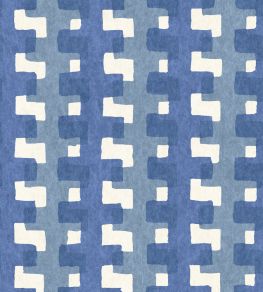 Cremaillere Wallpaper by Christopher Farr Cloth Cobalt Cremaillere Wallpaper by Christopher Farr Cloth Cobalt