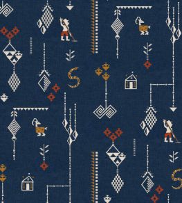 Criollo Wallpaper by Coordonne Indigo Criollo Wallpaper by Coordonne Indigo