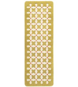 Criss Cross Runner Rug by cc-tapis Mustard