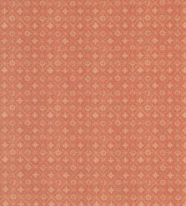 Croft Trellis Fabric by Mulberry Home Russet Croft Trellis Fabric by Mulberry Home Russet