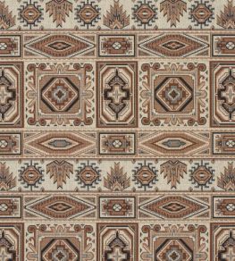Crowley Epingle Fabric by Schumacher Brown Crowley Epingle Fabric by Schumacher Brown