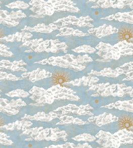 Cumulus Sol Wallpaper by Josephine Munsey Light Blue Cumulus Sol Wallpaper by Josephine Munsey Light Blue
