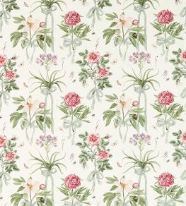 Cupids Beau Fabric by Sanderson Parchment/Madder