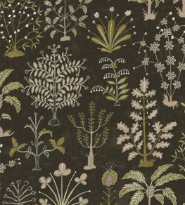 Cynthia Wallpaper by Josephine Munsey Black and Olive Cynthia Wallpaper by Josephine Munsey Black and Olive