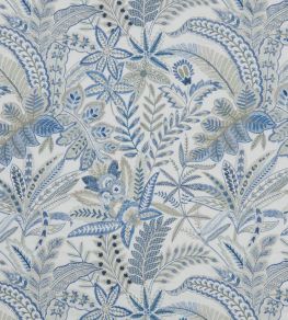Cypress Stitch Fabric by Liberty Lapis