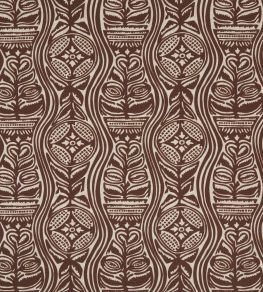 Dacha Fabric by Volga Linen Tobacco