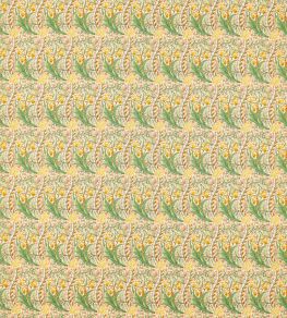 Daffodil Fabric by Morris & Co Pink/Leaf Green