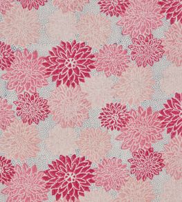 Dahlia Fabric by Molly Mahon Hot Pink Dahlia Fabric by Molly Mahon Hot Pink