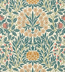 Daisy & Oak Wallpaper by Morris & Co Madder/Teal