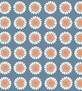 Daisy Wallpaper by Borastapeter Blue