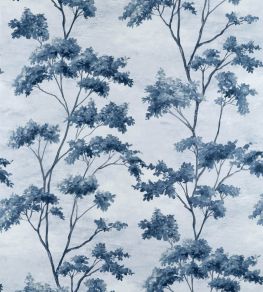 Dalton Wallpaper by Anna French Blue and White on Pearl Dalton Wallpaper by Anna French Blue and White on Pearl