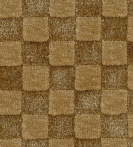 Damask Checks Fabric by JORO T3-Sepia