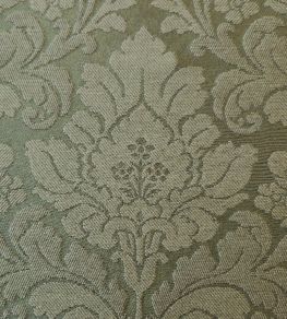 Damask Orlando Fabric by Marvic Olive Damask Orlando Fabric by Marvic Olive