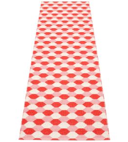 Dana Runner Rug by Pappelina Coral Red/Piglet/Vanilla Dana Runner Rug by Pappelina Coral Red/Piglet/Vanilla