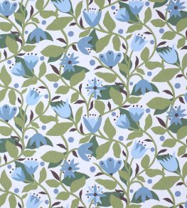 Dancing Daisies Wallpaper by Scion Cornflower Dancing Daisies Wallpaper by Scion Cornflower