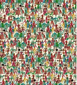 Dancing Parade Wallpaper by Christopher Farr Cloth Fuchsia Dancing Parade Wallpaper by Christopher Farr Cloth Fuchsia