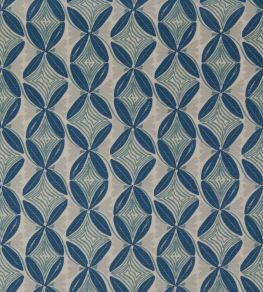 Dancing Vines Fabric by Christopher Farr Cloth Royal Blue Dancing Vines Fabric by Christopher Farr Cloth Royal Blue