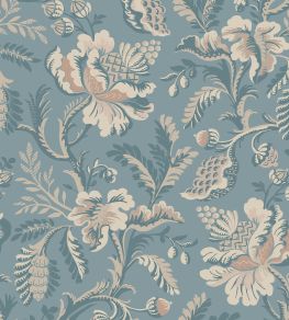 Daphne Wallpaper by Sandberg Misty Blue Daphne Wallpaper by Sandberg Misty Blue