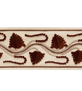 Daphne Velvet Border Trimming by Samuel & Sons Terra Daphne Velvet Border Trimming by Samuel & Sons Terra