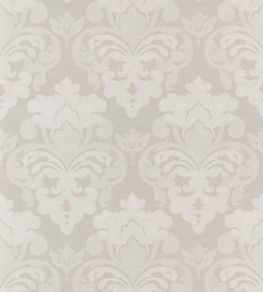 Darcey Damask Wallpaper by Anna French Flax